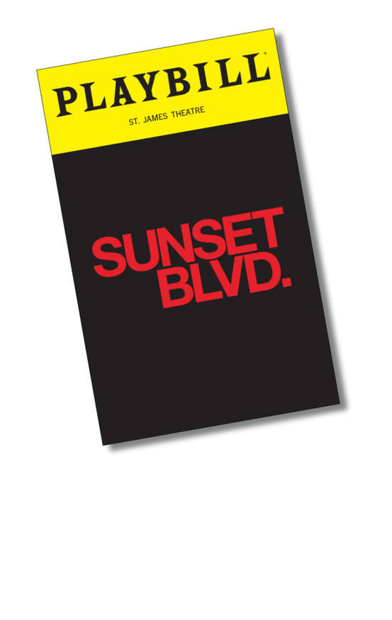 SUNSET BLVD. Playbill Sticker