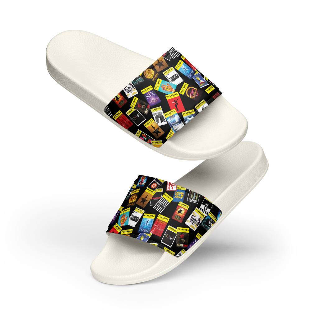 Playbill Covers - Women's Slides Black Design