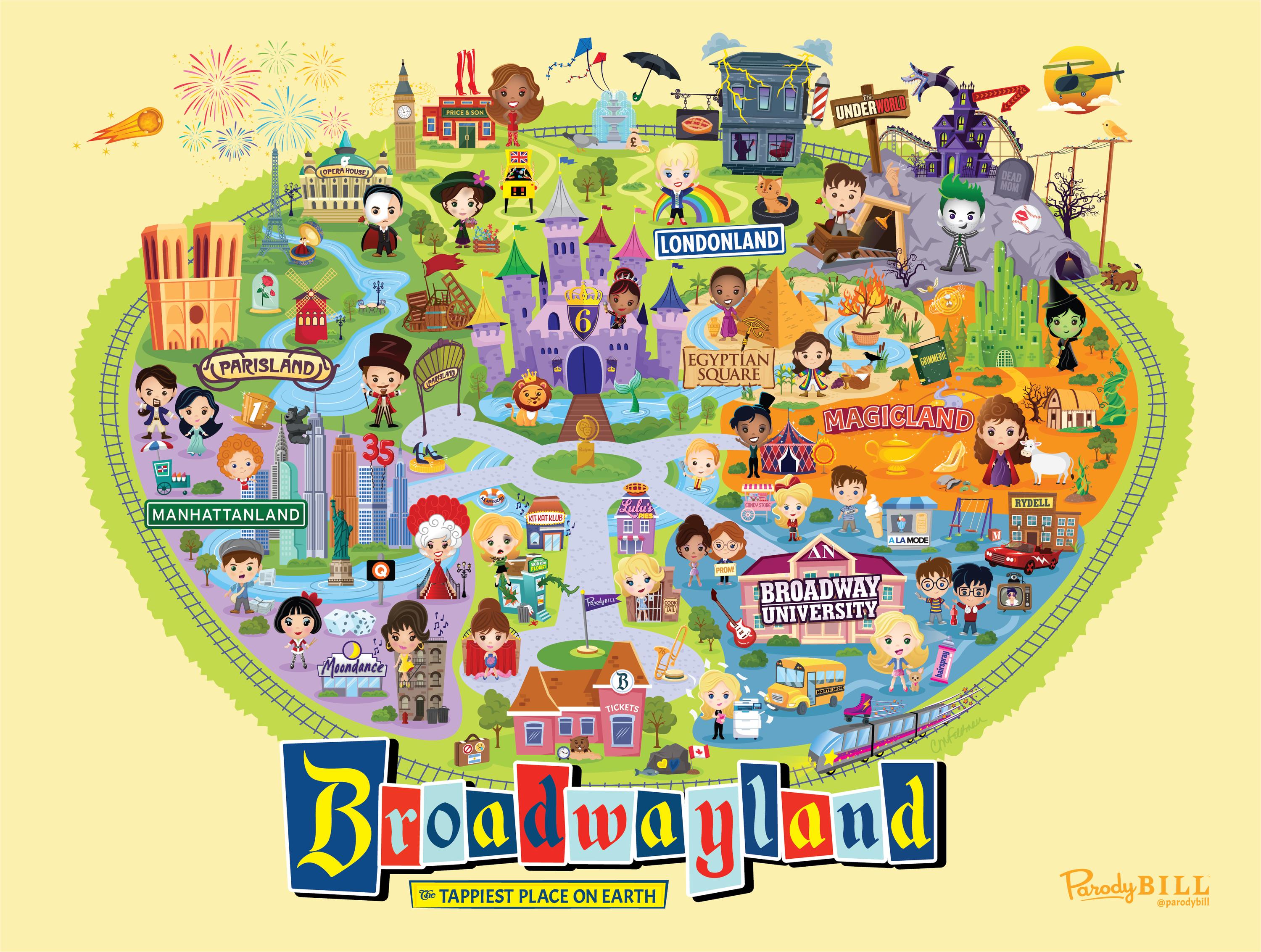 Parodybill Broadwayland Limited Edition Poster