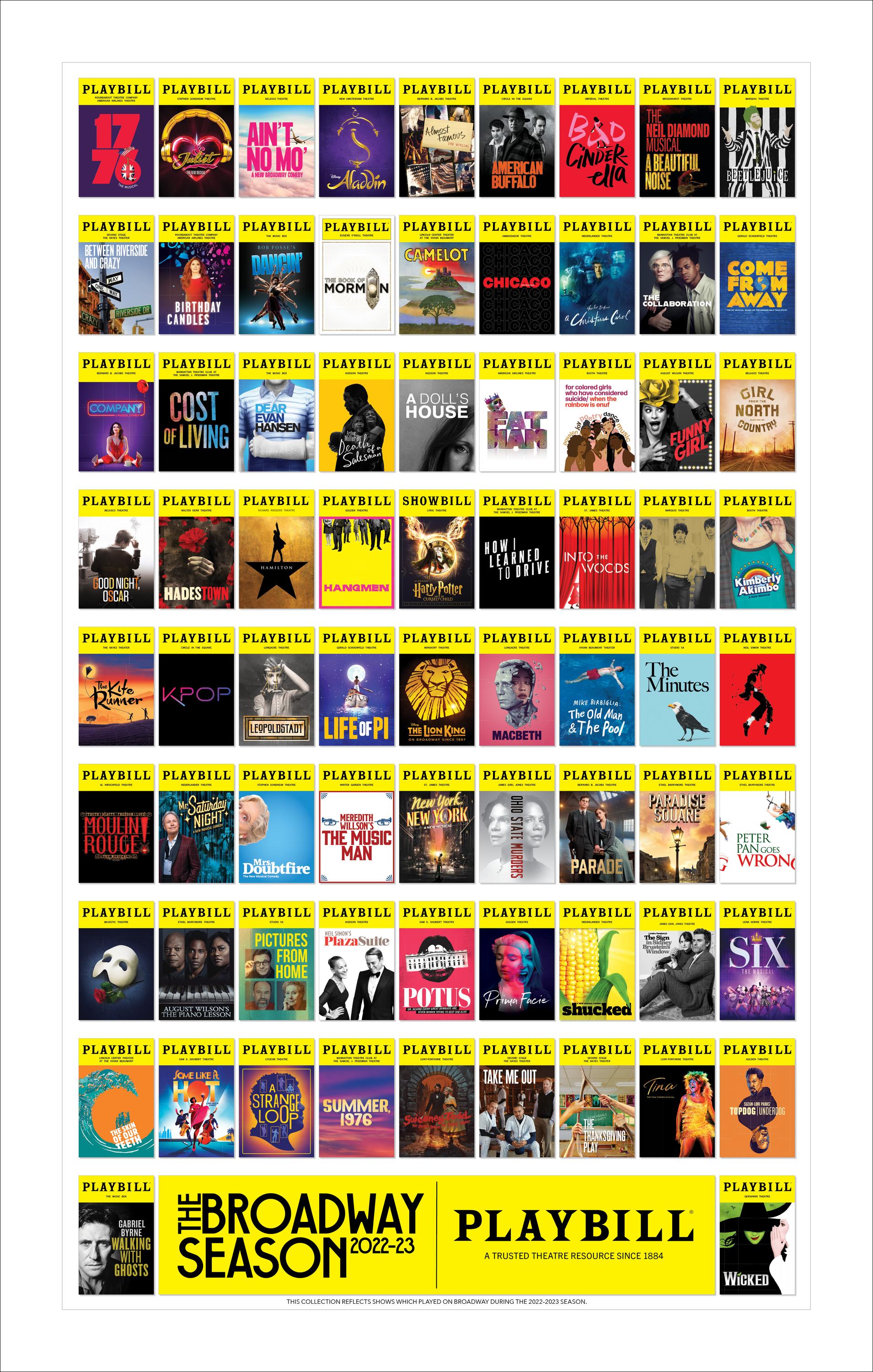 Broadway Season Playbill Poster 2022-2023