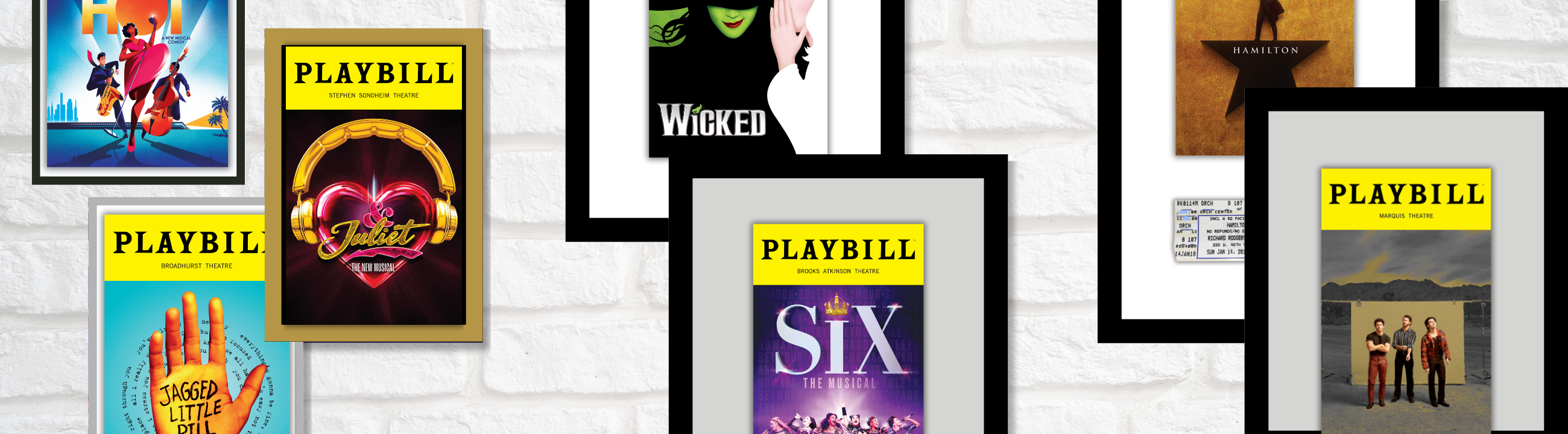 PLAYBILL BINDERS AND FRAMES