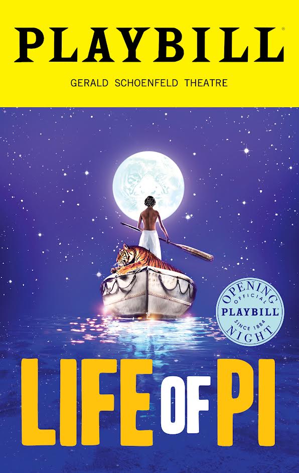 Life of Pi the Broadway Play Limited Edition Official Opening Night Playbill