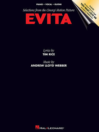 Evita the Movie  Piano-Vocal Selections Songbook