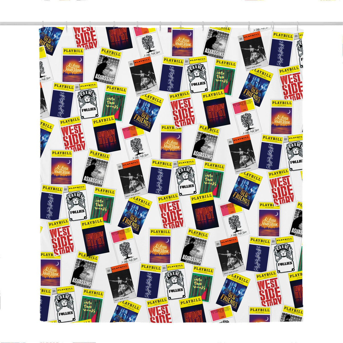 CUSTOM - 10 Cover Sondheim Shower Curtain