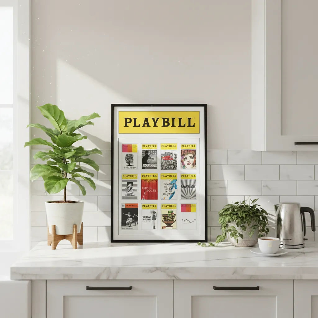 Custom Sondheim Poster with 12 Playbill Covers - Choose your favorite Sondheim covers and create your own  24" x 36" poster.