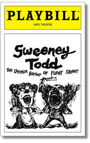 Sweeney Todd Playbill Sticker