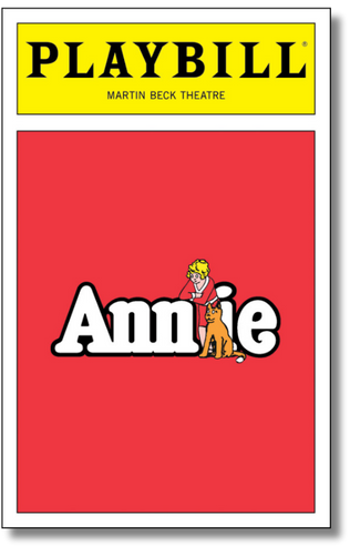 Annie Playbill Sticker