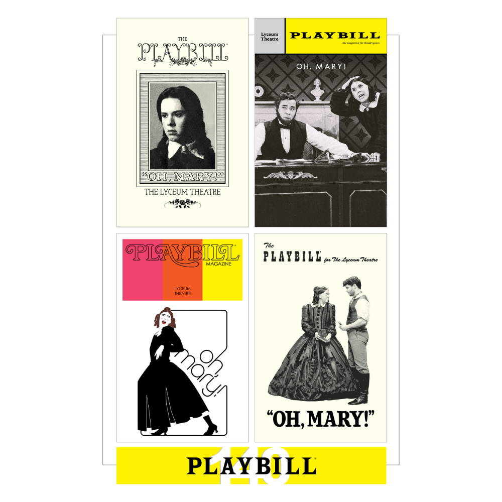 Playbill's 140th Anniversary Legacy Cover Poster - OH, MARY!