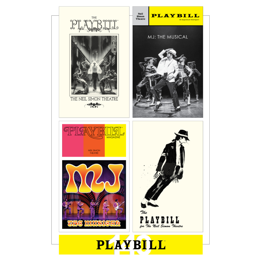 Playbill's 140th Anniversary Legacy Cover Poster - MJ THE MUSICAL