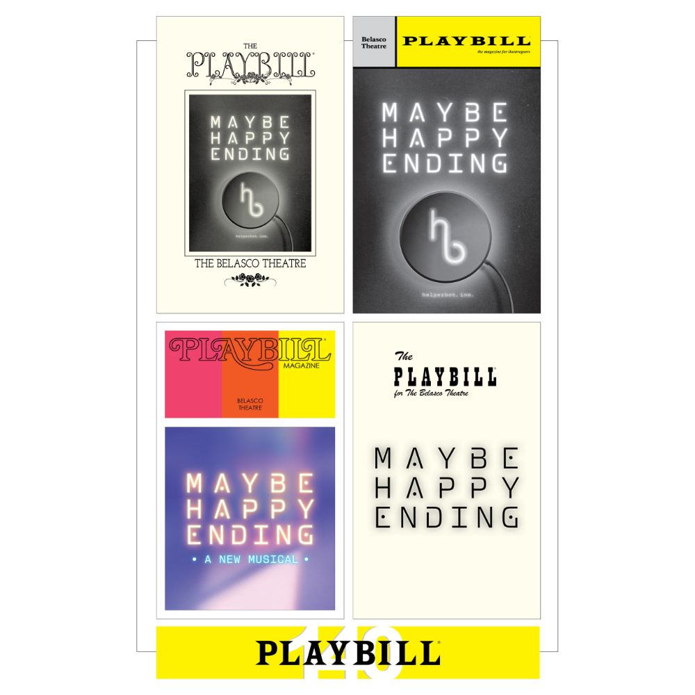 Playbill's 140th Anniversary Legacy Cover Poster - MAYBE HAPPY ENDING