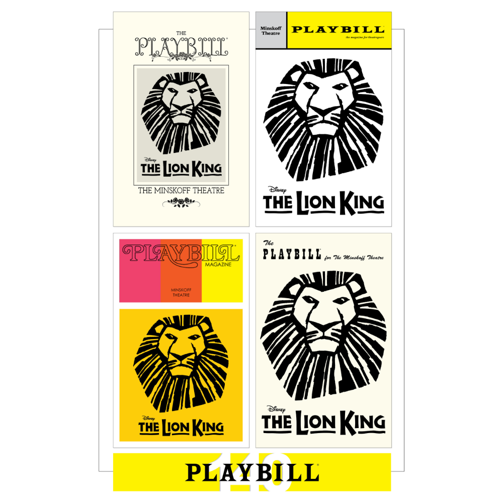 Playbill's 140th Anniversary Legacy Cover Poster - THE LION KING