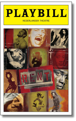 Rent Playbill Sticker