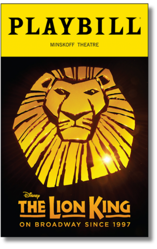 The Lion King Playbill Sticker