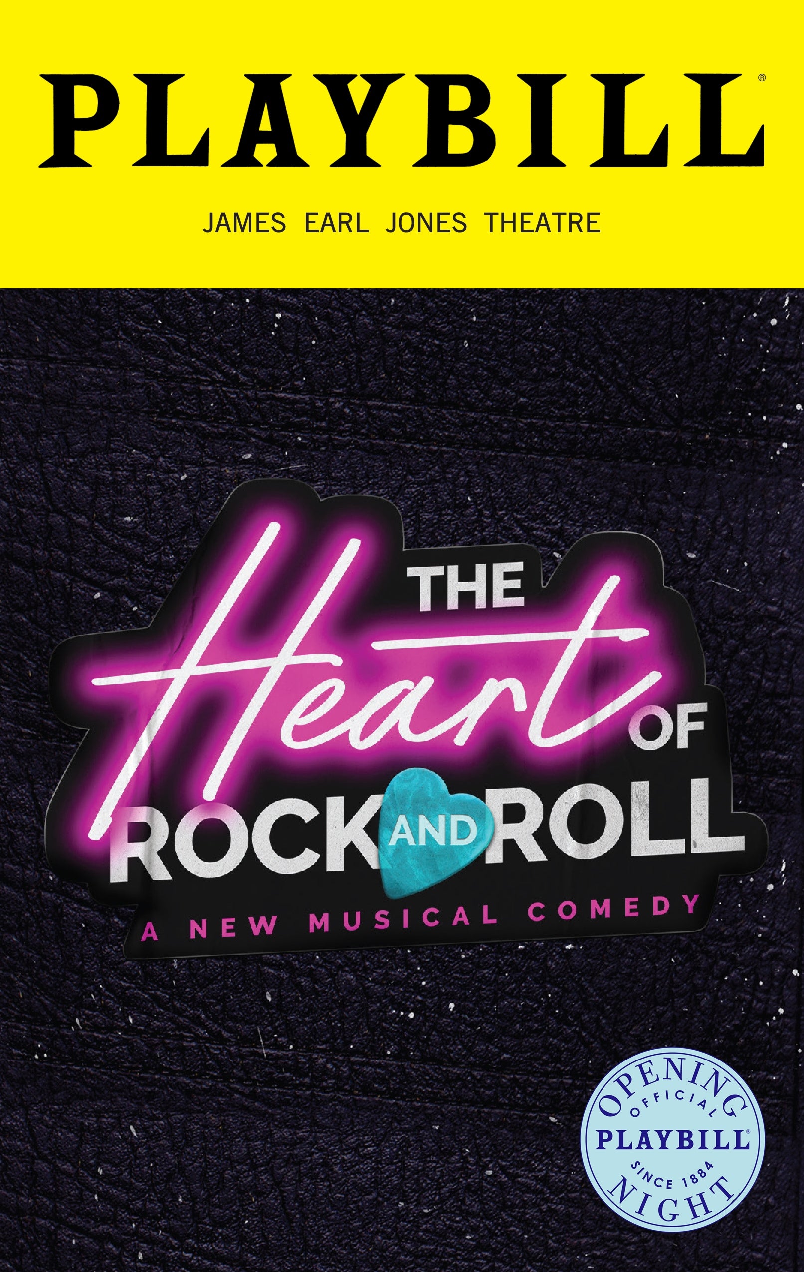 Heart of Rock and Roll Limited Edition Official Opening Night Playbill