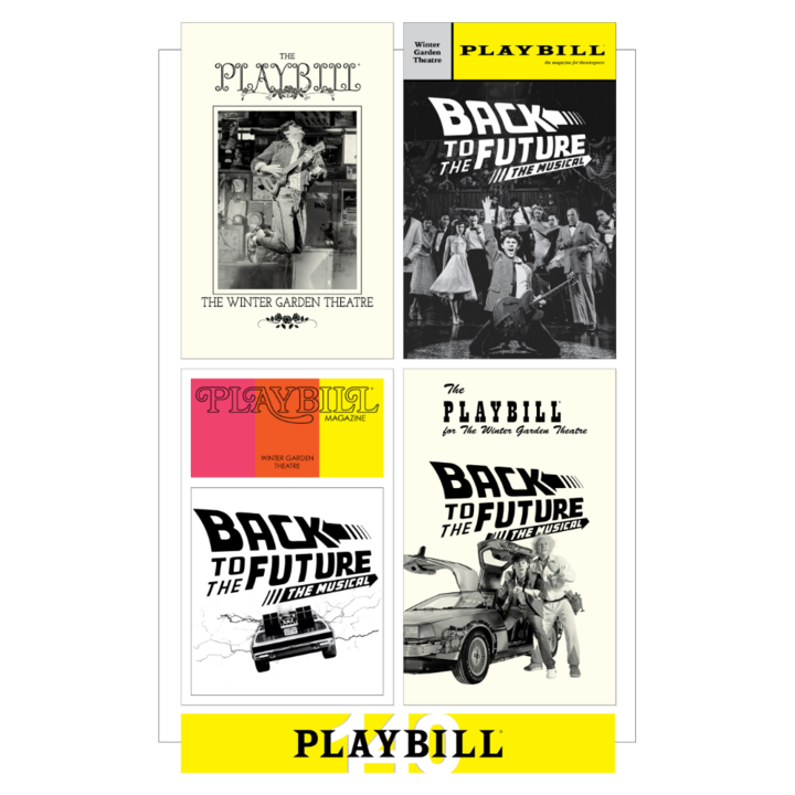 Playbill's 140th Anniversary Legacy Cover Poster - BACK TO THE FUTURE