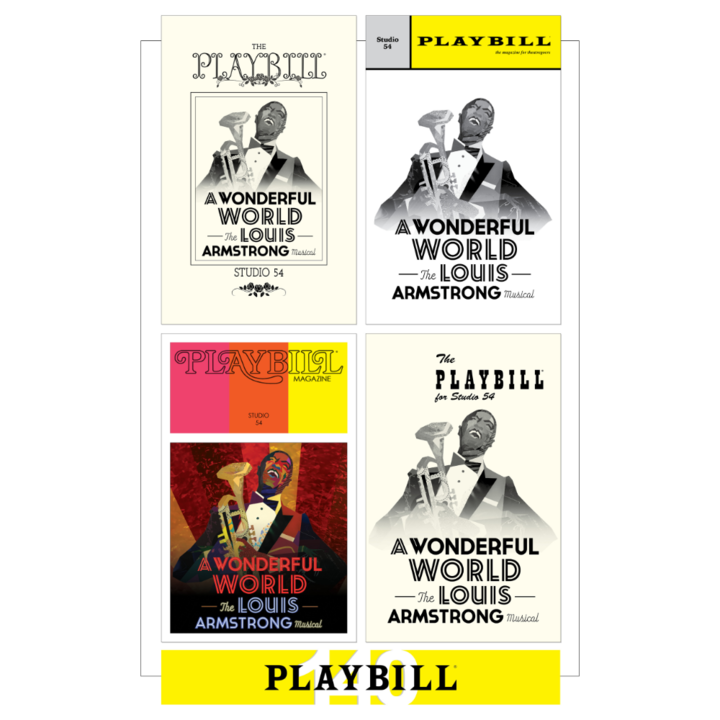 Playbill's 140th Anniversary Legacy Cover Poster - A WONDERFUL WORLD