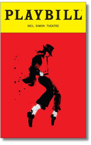 MJ the Musical Playbill Sticker