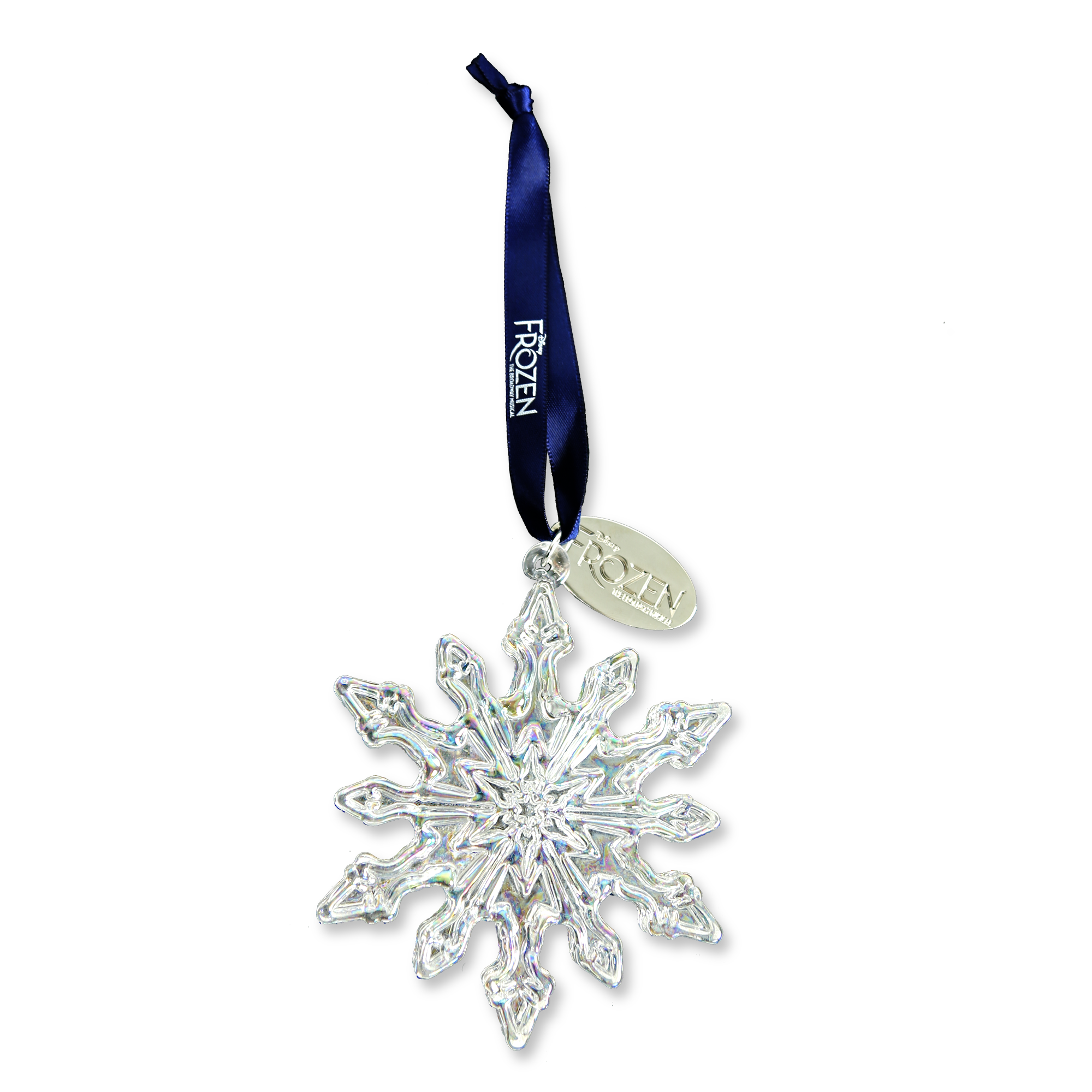 Frozen Glass Snowflake Ornament