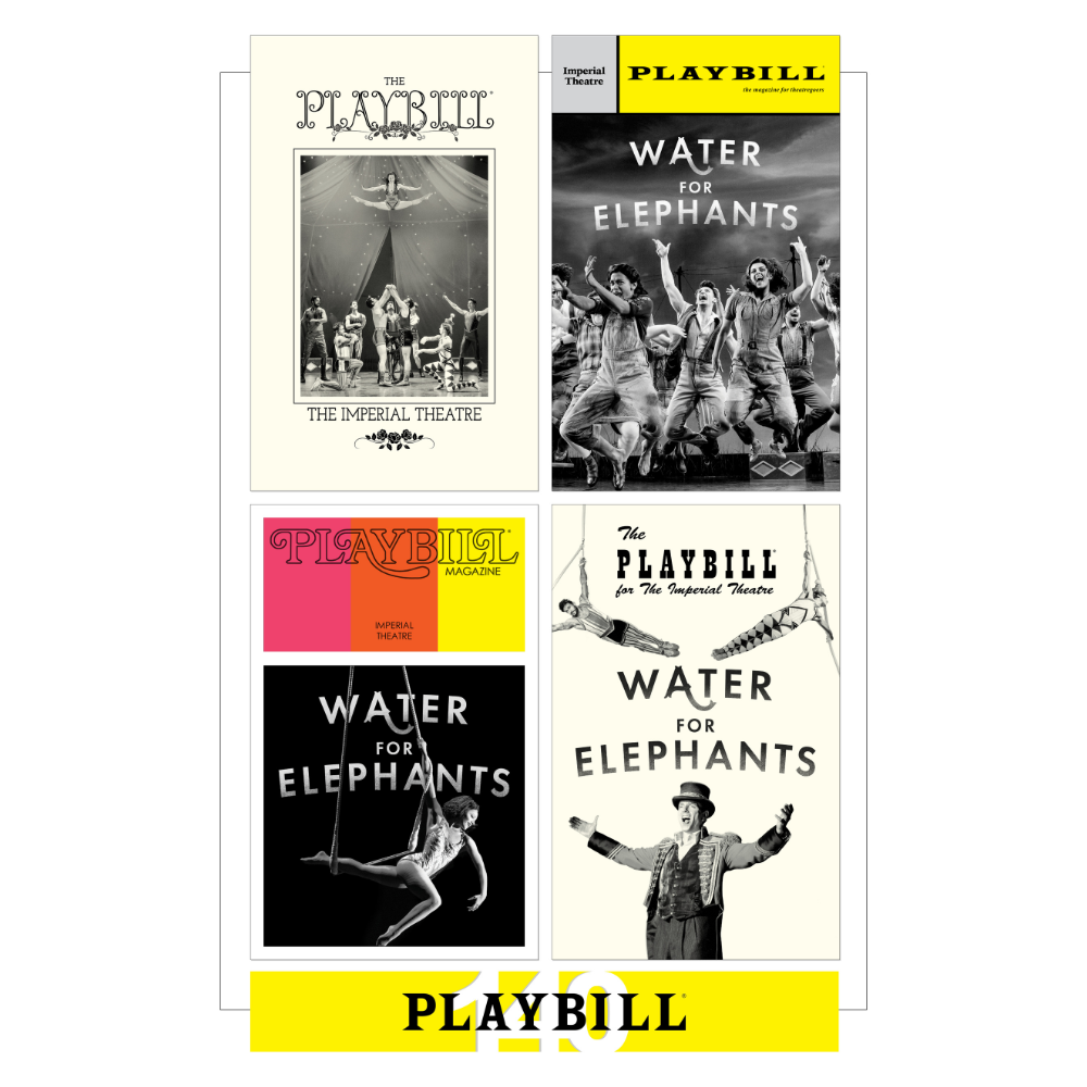 Playbill's 140th Anniversary Legacy Cover Poster - WATER FOR ELEPHANTS