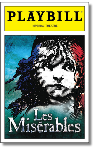 Les Miserables Playbill Sticker