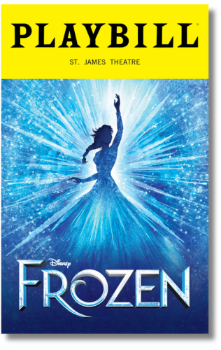 Frozen the Broadway Musical Playbill Sticker