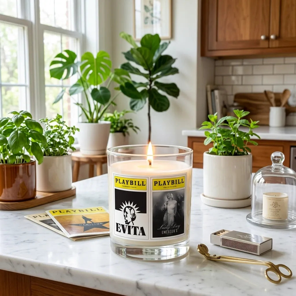 CUSTOM Playbill Covers - Divas Collection - Glass Jar Soy Wax Candle - Choose 2 Favorites from 25 Covers