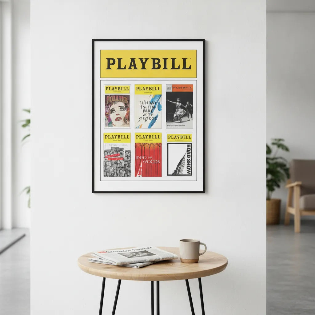 CUSTOM 6 Sondheim Playbill Covers Poster*  - Choose 6 Favorites from 30+ Covers!