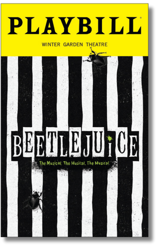 Beetlejuice Playbill Sticker