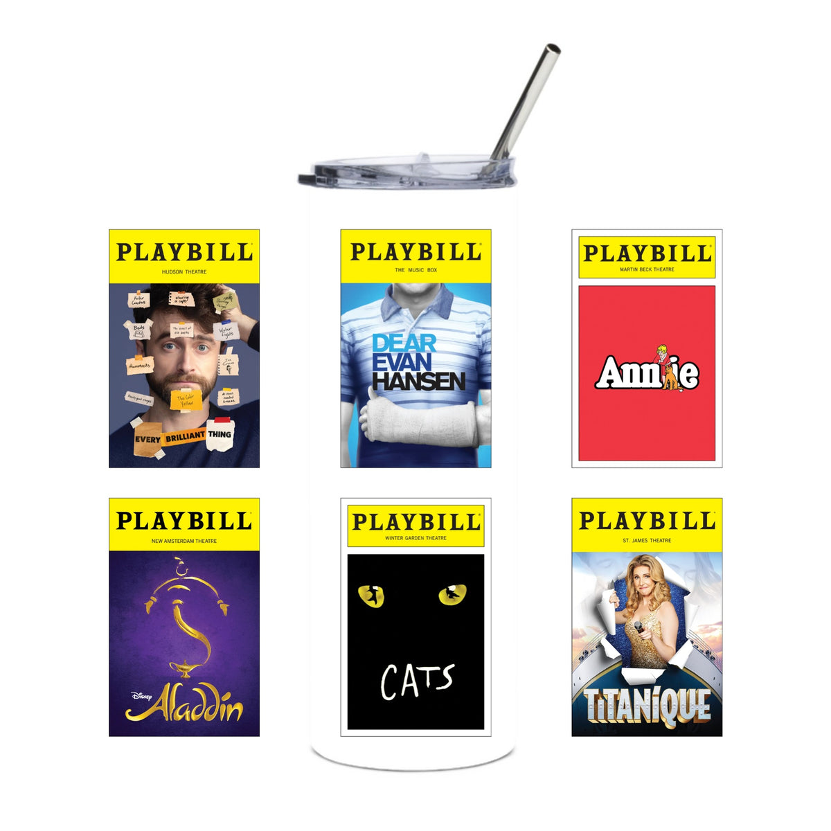 CUSTOM - 6 Cover Stainless Steel Tumbler