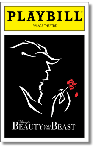 Beauty and the Beast Playbill Sticker