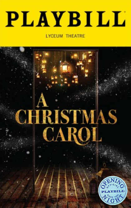 A Christmas Carol Limited Edition Official Opening Night Playbill