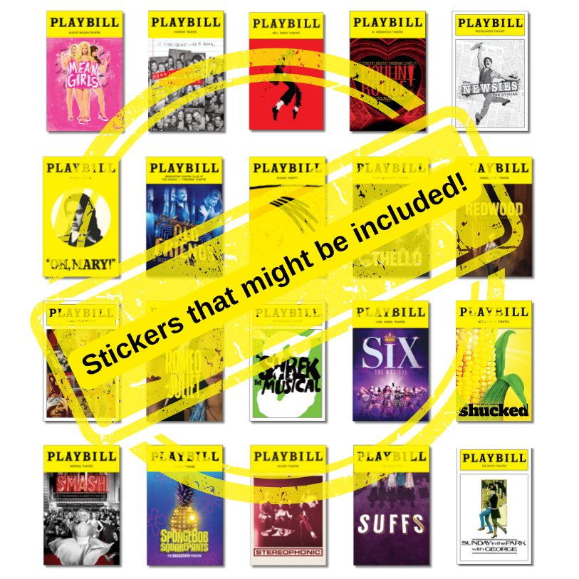 Mystery Sticker Pack of Playbill Covers