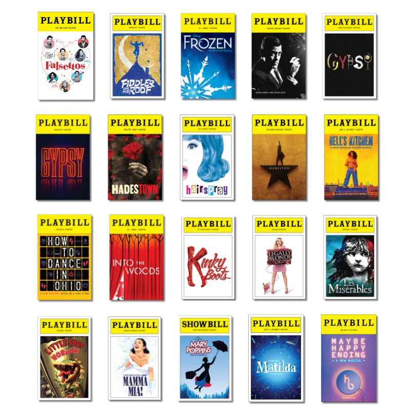 Ultimate Sticker Pack of Playbill Covers - Including Spring 2025