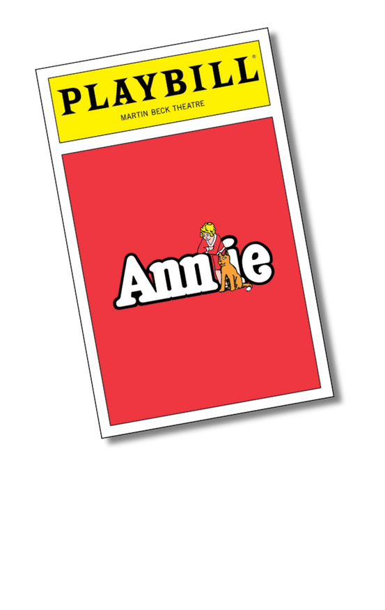 Annie Playbill Sticker