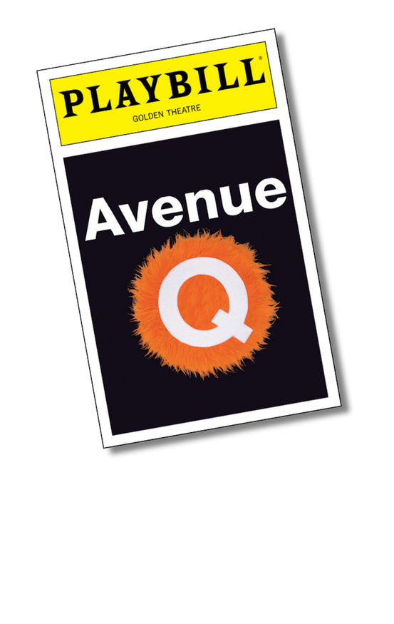 Avenue Q Playbill Sticker