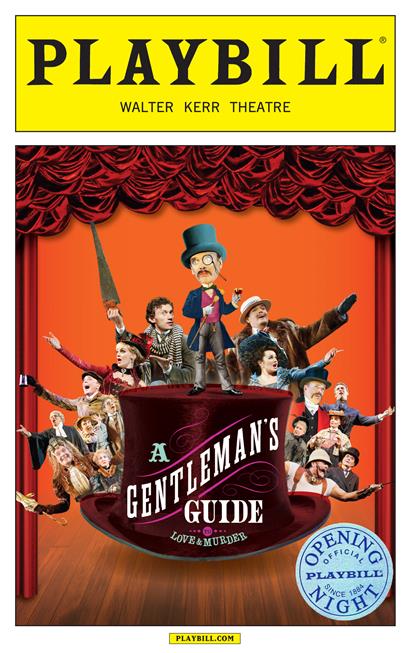 A Gentleman's Guide to Love and Murder Limited Edition Opening Night Playbill