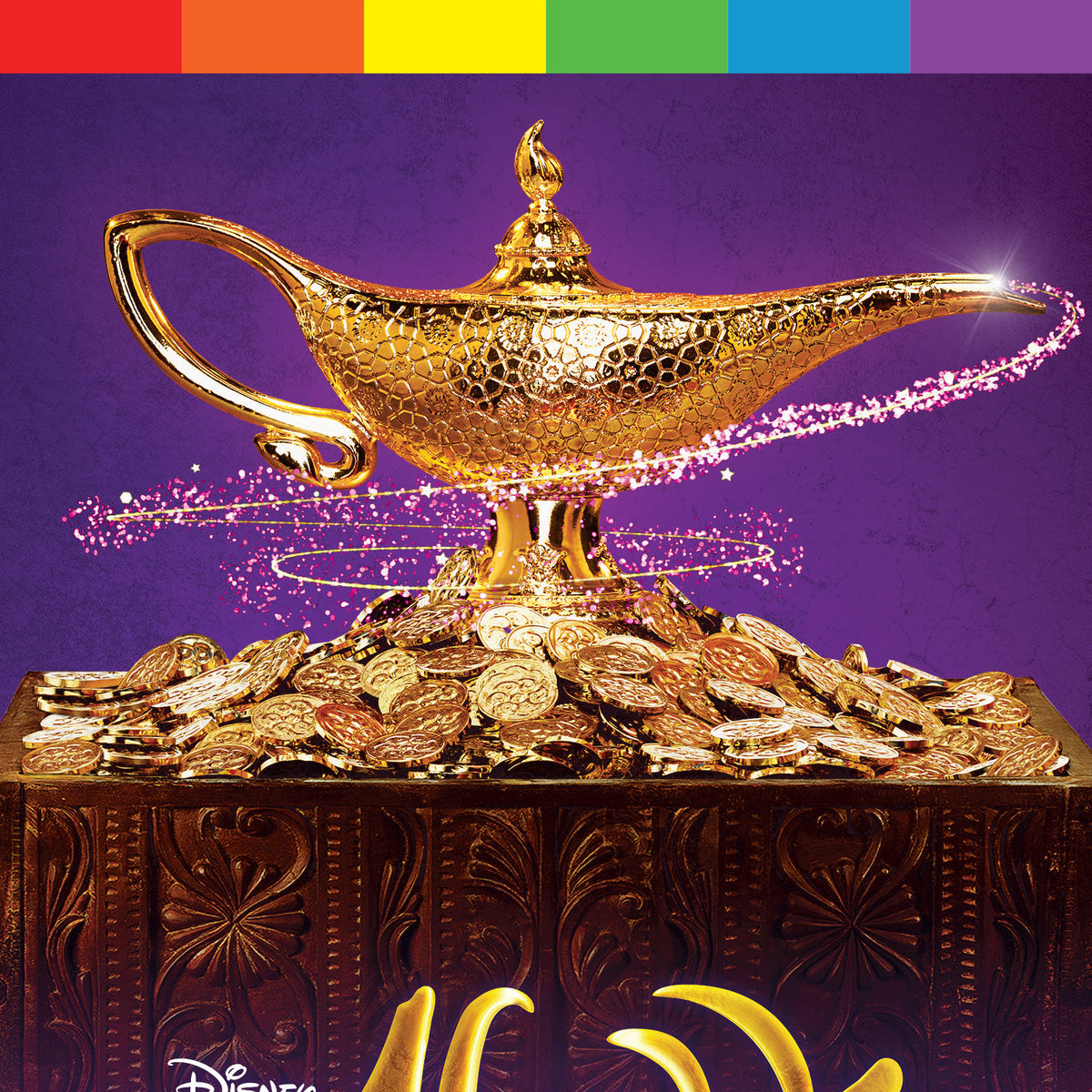 Aladdin Playbill with Limited Edition 2025 Rainbow Pride Logo