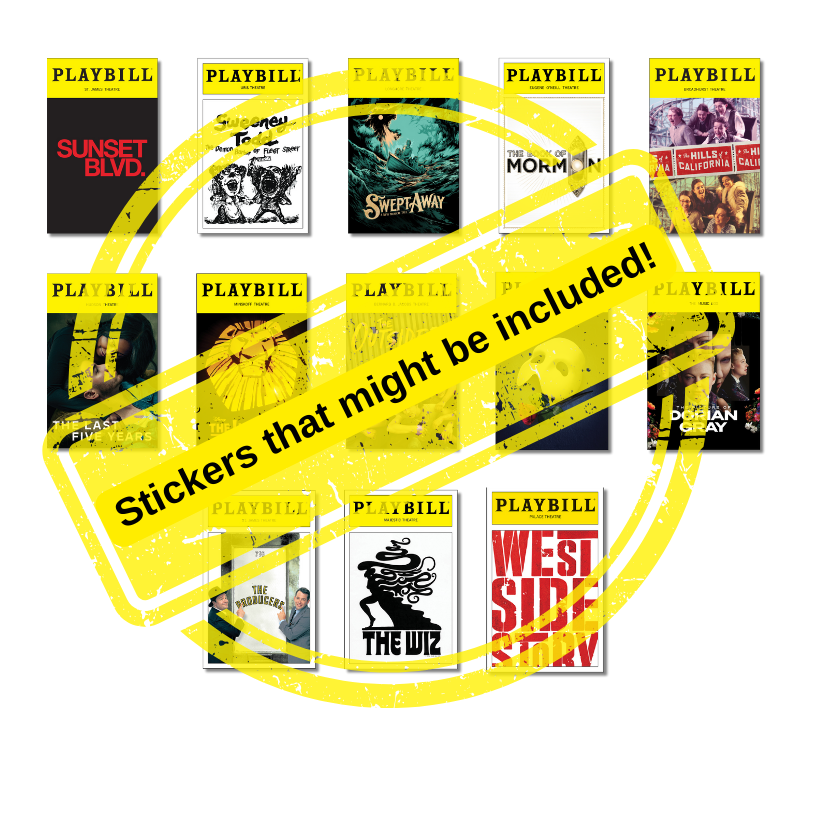 Mystery Sticker Pack of Playbill Covers