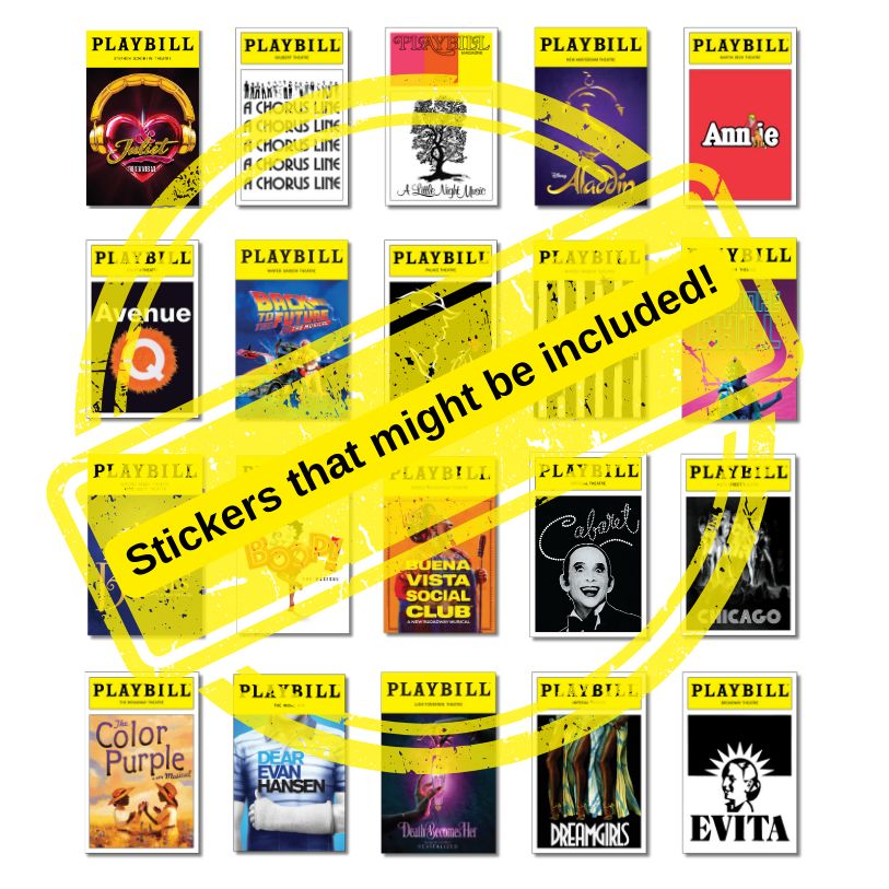 Mystery Sticker Pack of Playbill Covers