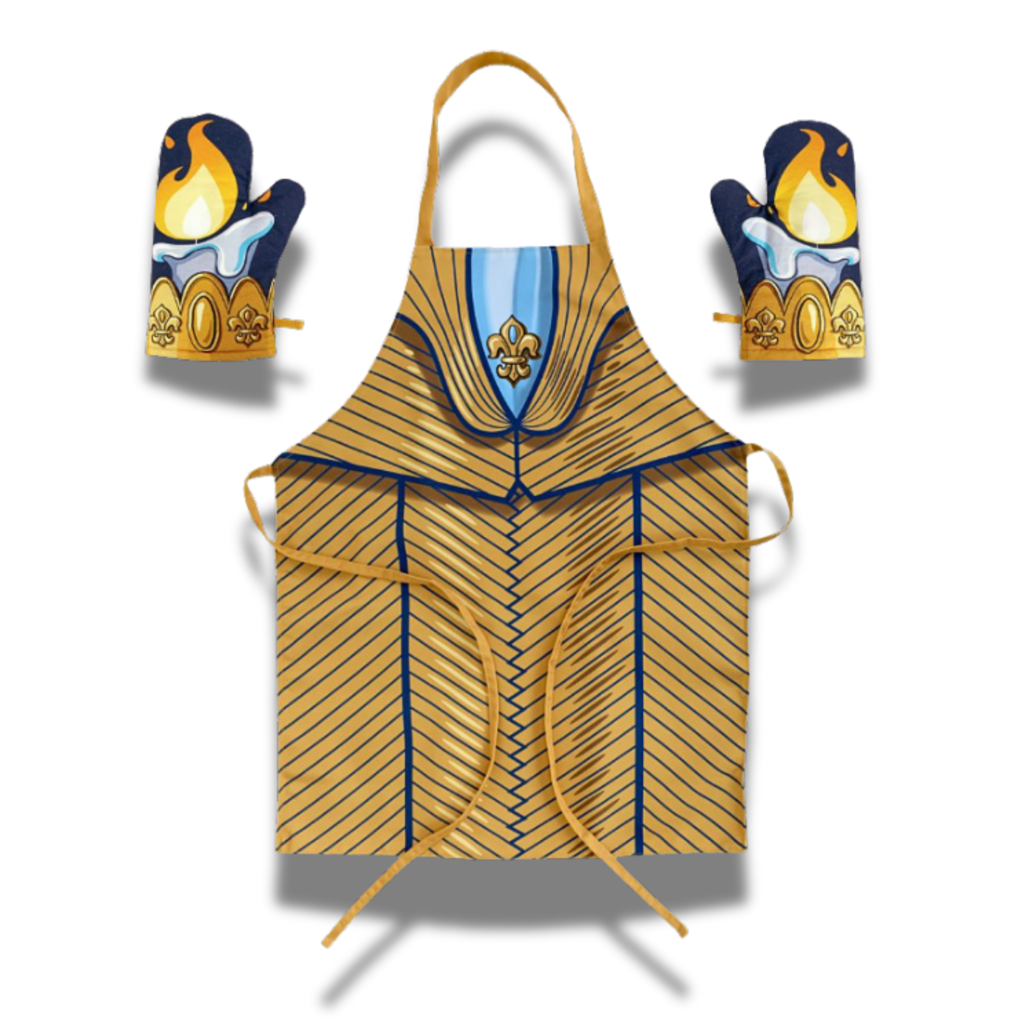 Beauty and the Beast The Musical - Lumiere Apron & Mitts Set