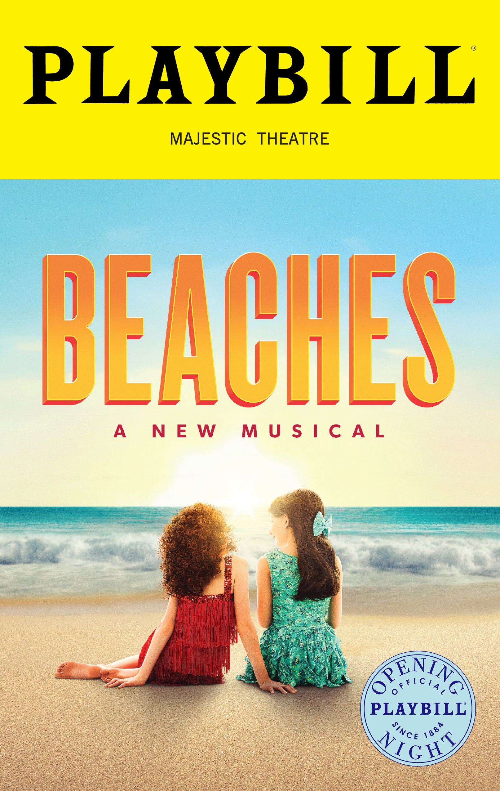 Beaches, A New Musical Limited Edition Official Opening Night Playbill