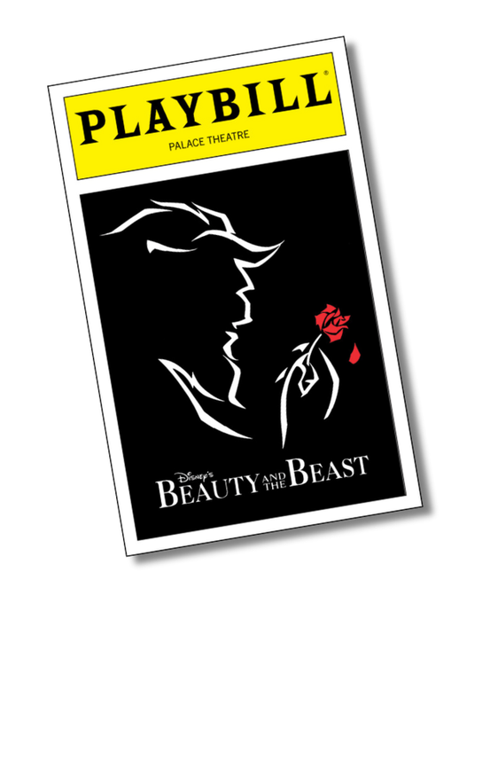 Beauty and the Beast Playbill Sticker