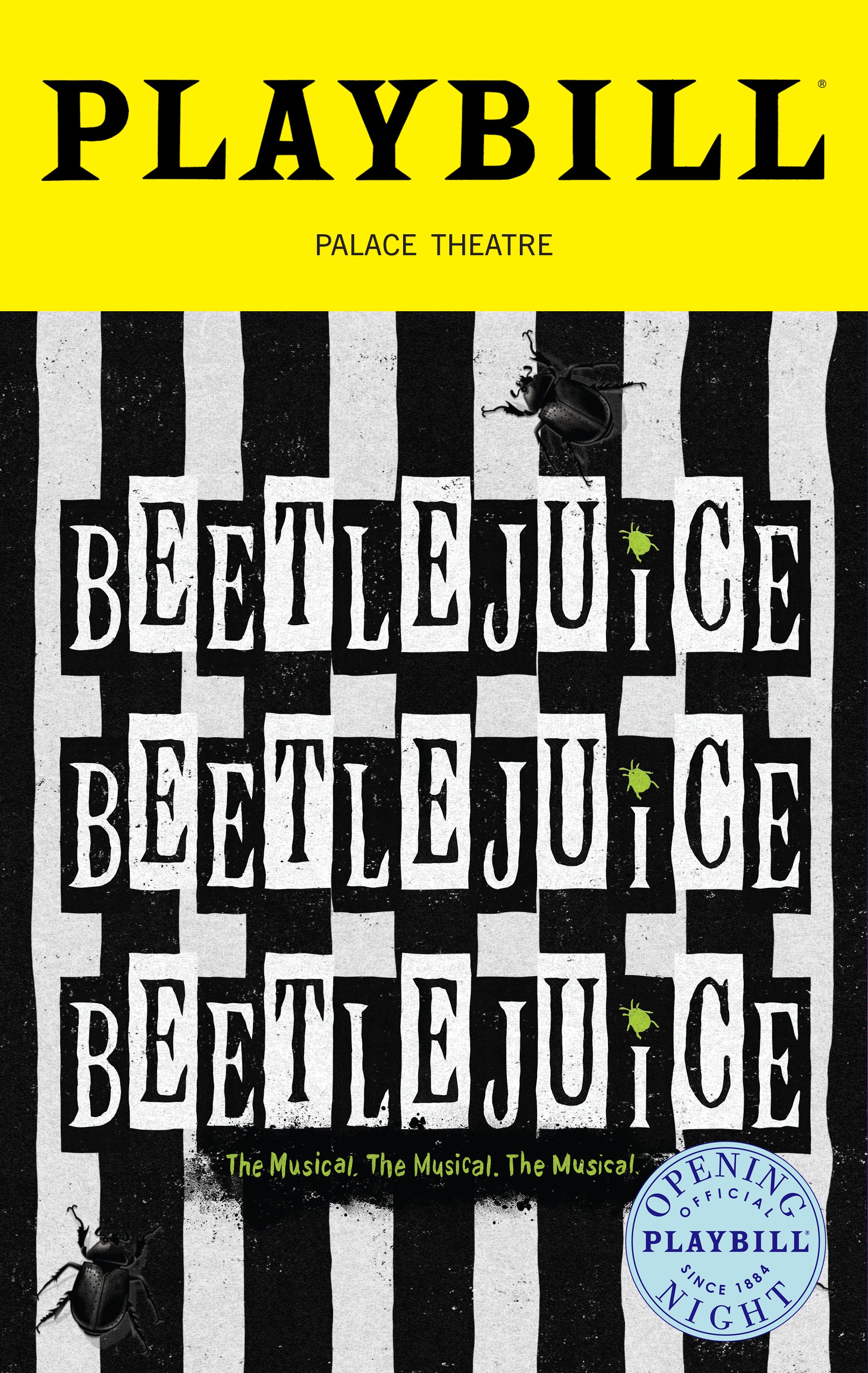 Beetlejuice the Broadway Musical 2025 Revival Limited Edition Official Opening Night Playbill