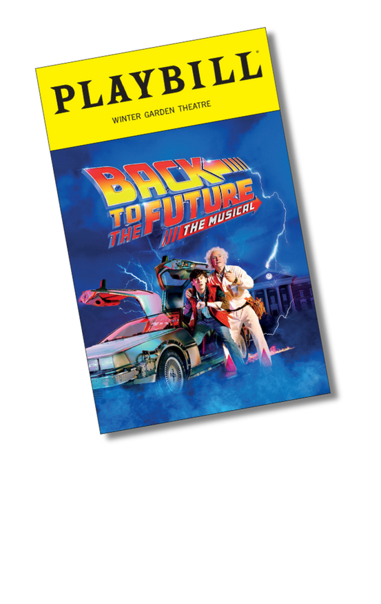Back to the Future Playbill Sticker