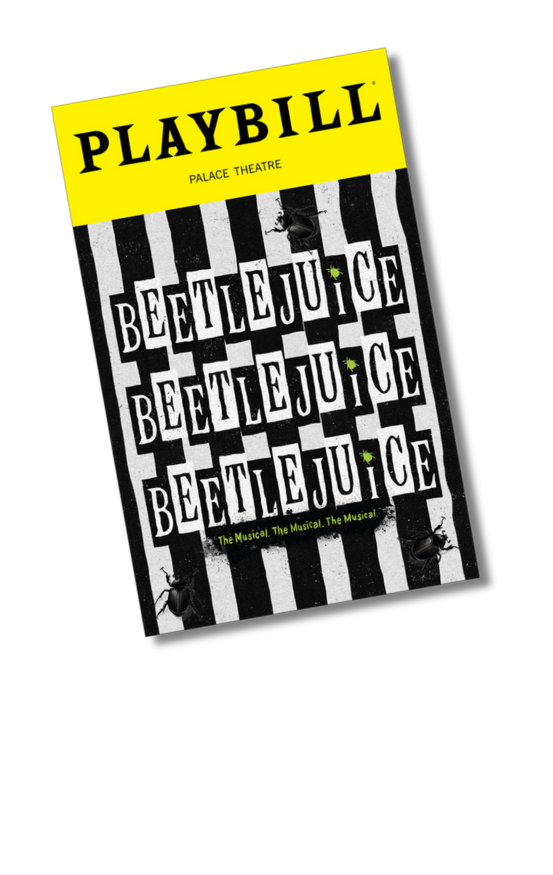 Beetlejuice 2025 Revival Playbill Sticker