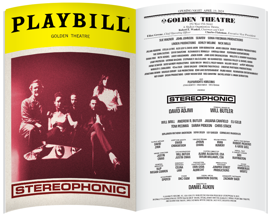 2024 Tony Award Playbill and Cover to Cover Combo