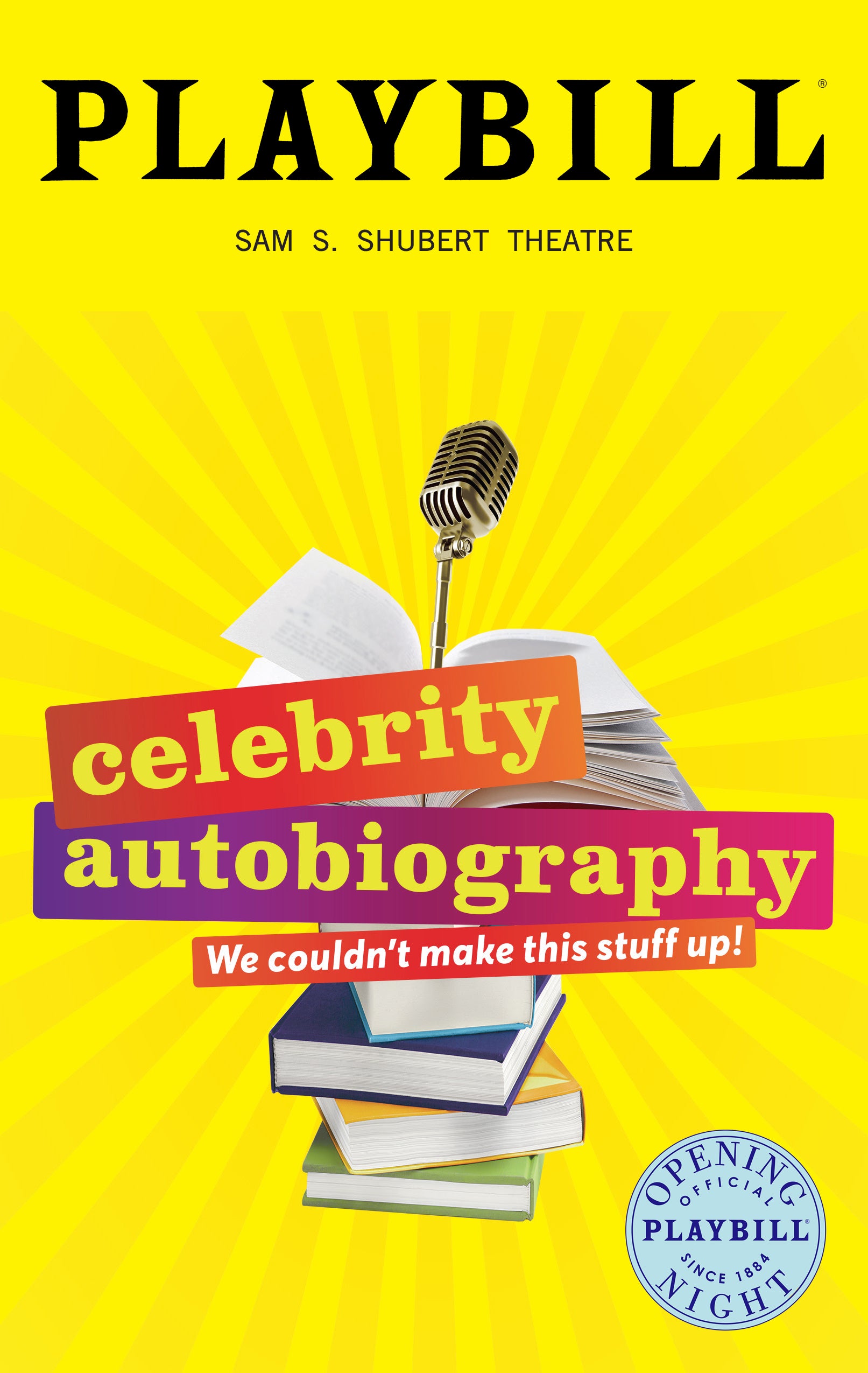 Celebrity Autobiography Limited Edition Official Opening Night Playbill