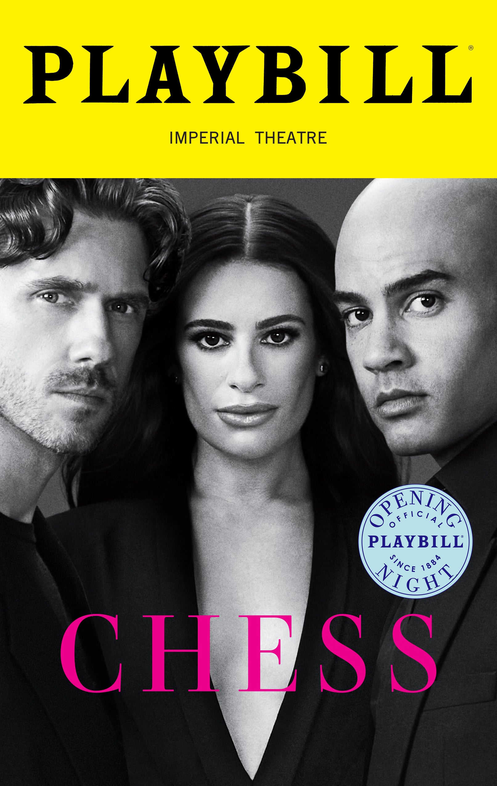 Chess: The Musical 2025 Revival Limited Edition Official Opening Night Playbill