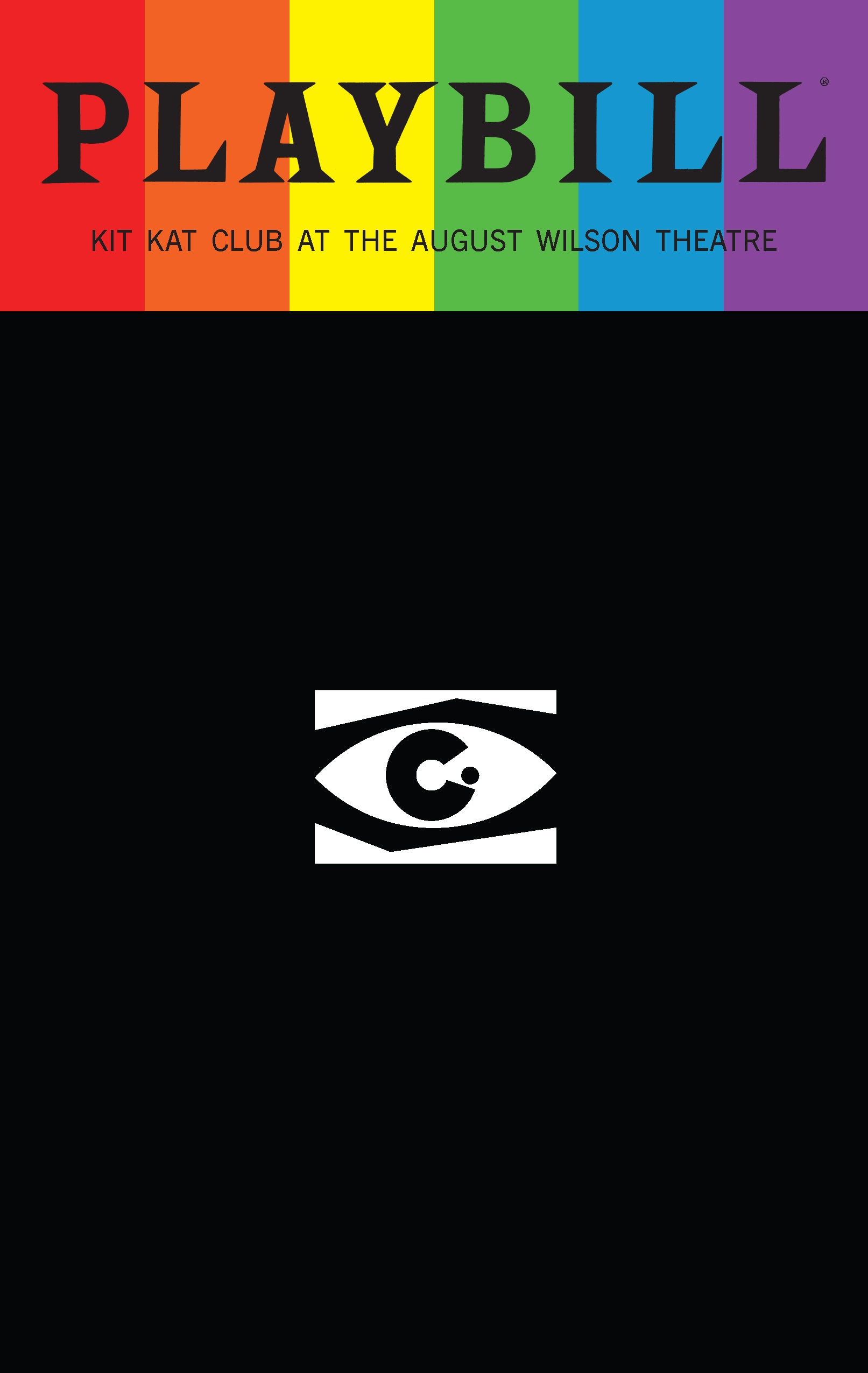 Cabaret Playbill with Limited Edition 2025 Rainbow Pride Logo