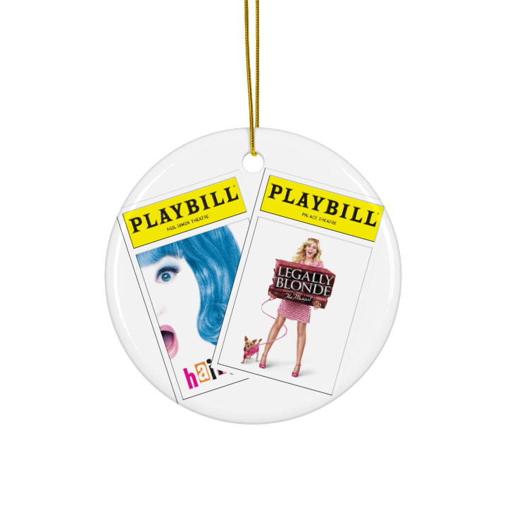 CUSTOM Playbill Covers - Divas - Ceramic Ornament - Choose 2 Favorites from 25 Covers